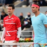 Novak Djokovic and Rafael Nadal at 2020 Roland-Garros