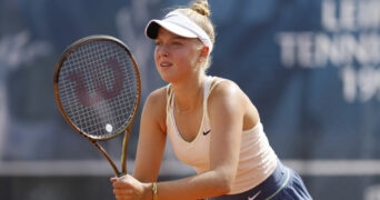 Brenda Fruhvirtova at the ITF Leipzig Open 2023