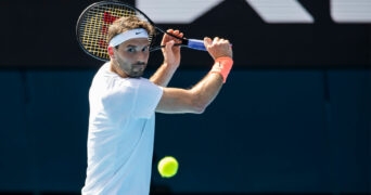 Grigor Dimitrov at the 2021 Australian Open