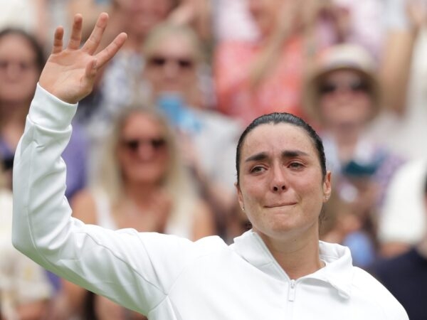 Ons Jabeur after losing the 2023 Wimbledon Final (Action Plus/Panoramic)