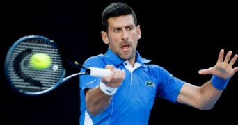 Novak Djokovic at the 2024 Australian Open