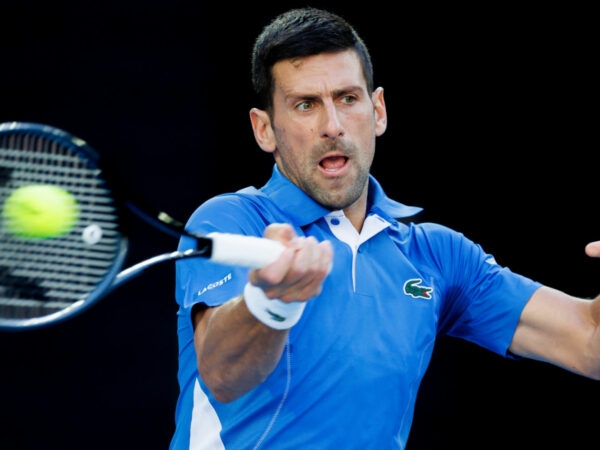 Novak Djokovic at the 2024 Australian Open