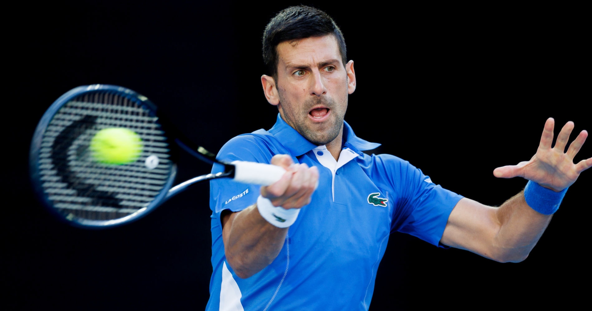 Novak Djokovic at the 2024 Australian Open