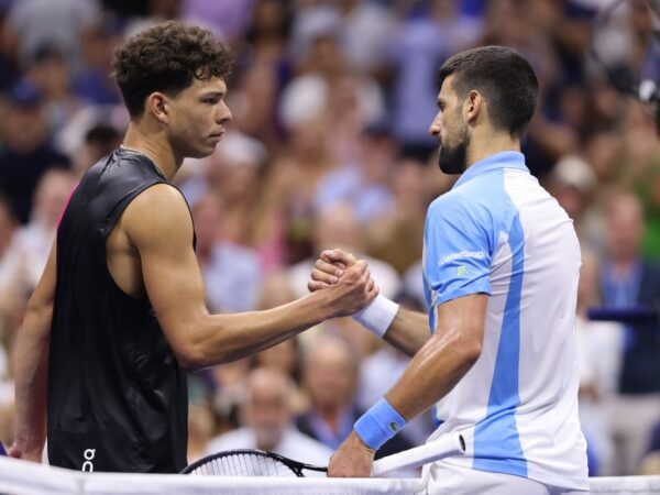 Novak Djokovic and Ben Shelton