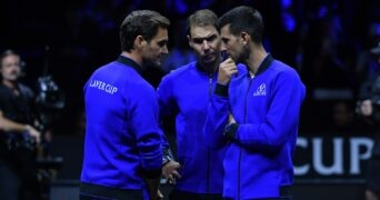 Roger Federer, Rafael Nadal and Novak Djokovic, Laver Cup 2022
