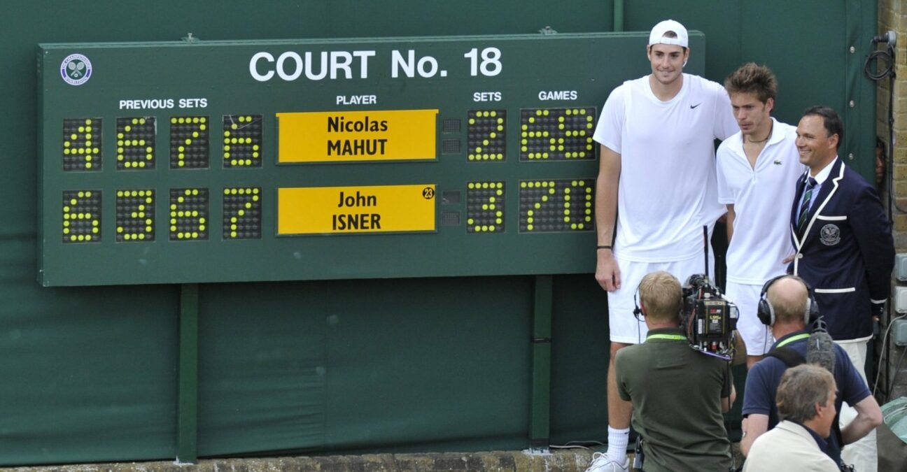 Nicolas Mahut and John Isner, Wimbledon 2010