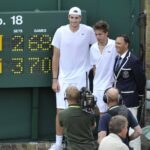 Nicolas Mahut and John Isner, Wimbledon 2010