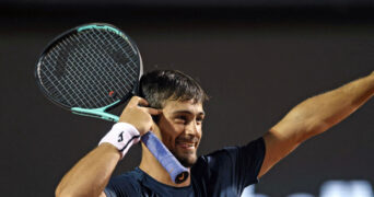 Mariano Navone at the 2024 Rio Open Tennis Tournament