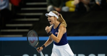 Katie Boulter at the 2023 Billie Jean King Cup