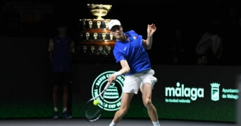 Jannik Sinner at the 2023 Davis Cup