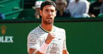 Karen Khachanov at the 2024 Rolex Monte-Carlo Masters