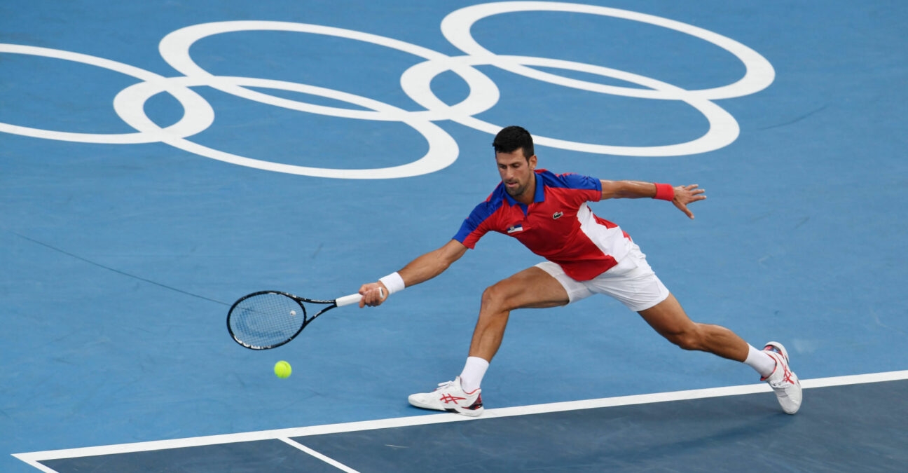Novak Djokovic at the 2021 Tokyo Olympics