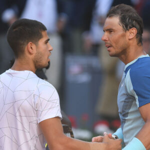 Carlos Alcaraz and Rafael Nadal, Madrid 2022