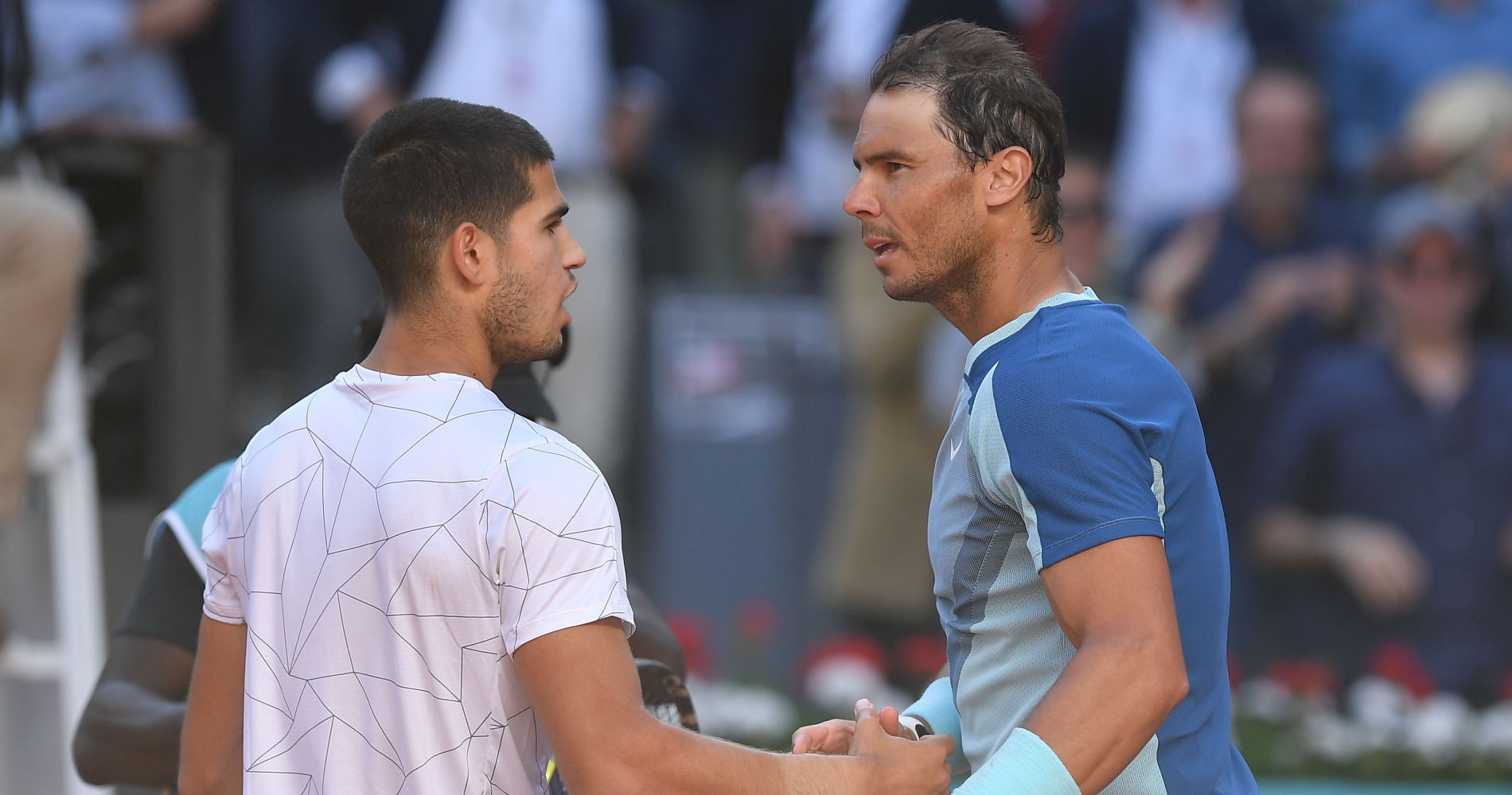 Carlos Alcaraz and Rafael Nadal, Madrid 2022