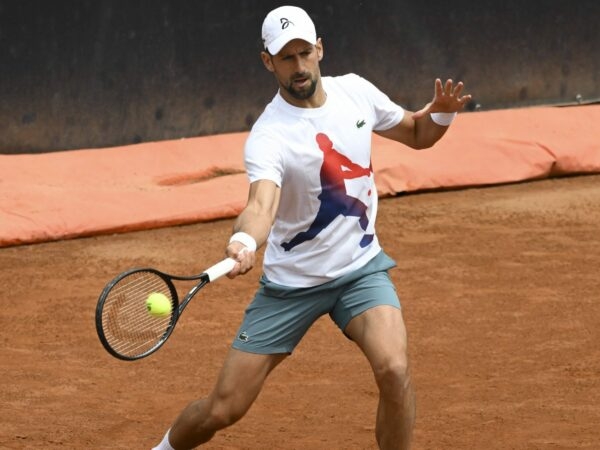 Novak Djokovic Rome practice