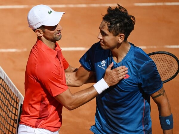 Novak Djokovic and Alejandro Tabilo
