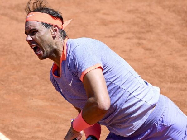 Rafa Nadal serve Rome