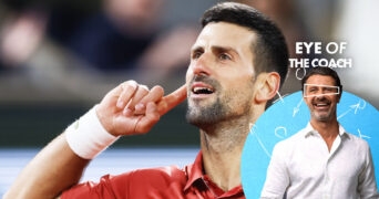 Eye of the coach Djokovic Musetti
