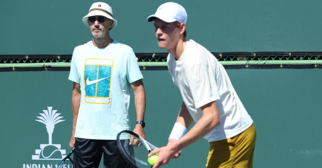 Jannik Sinner and Darren Cahill || Antoine Couvercelle / Panoramic