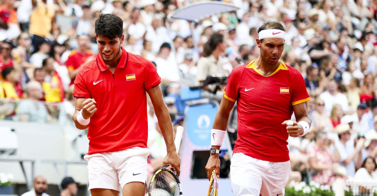 Alcaraz and Nadal, Paris Olympics, 2024