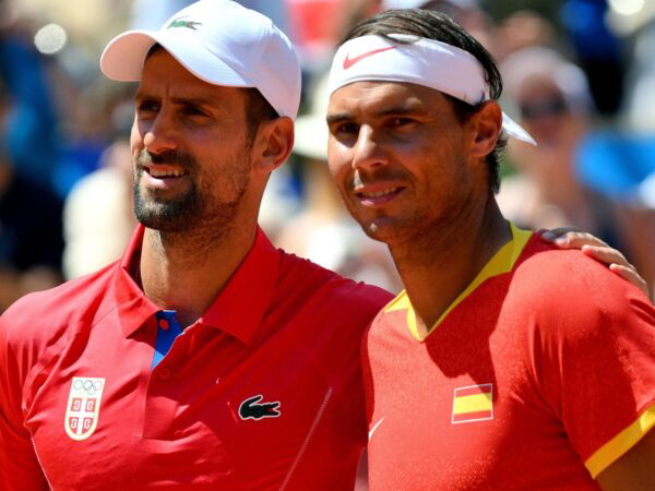 Djokovic and Nadal in their final meeting at the Paris 2024 Olympics