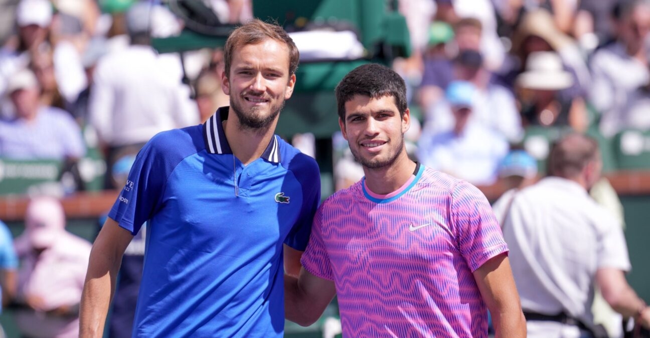 Daniil Medvedev and Carlos Alcaraz, Indian Wells 2024