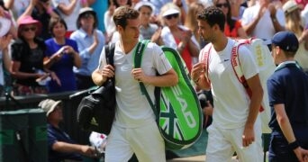 Andy Murray and Grigor Dimitrov, Wimbledon 2014