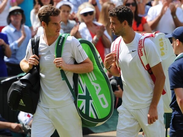 Andy Murray and Grigor Dimitrov, Wimbledon 2014
