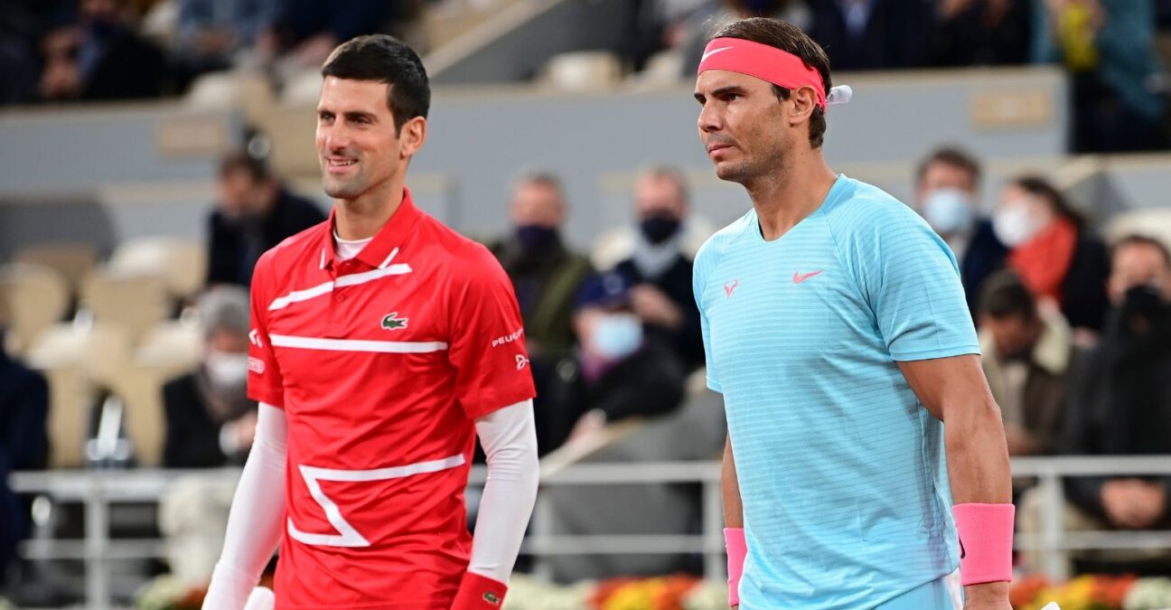 Novak Djokovic and Rafael Nadal