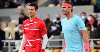 Novak Djokovic and Rafael Nadal