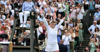 Barbora Krejcikova during Wimbledon 2024 Semi-Final