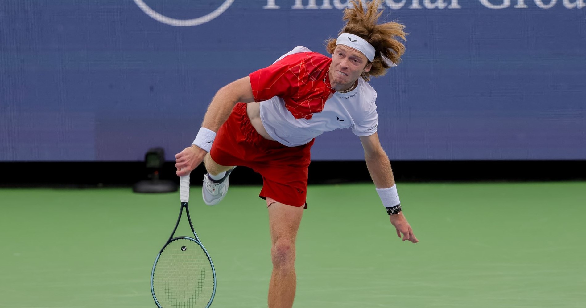 Rublev is not a fan of the fast courts at the Cincinnati Open