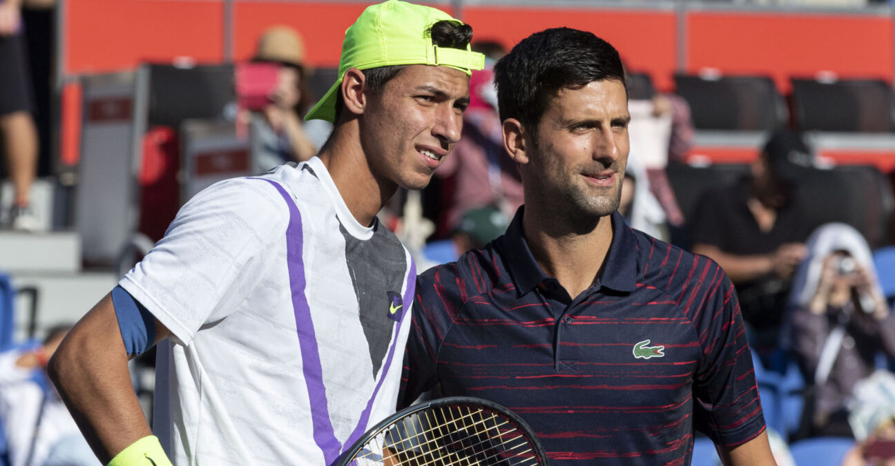 Novak Djokovic and Alexei Popyrin, Tokyo 2019