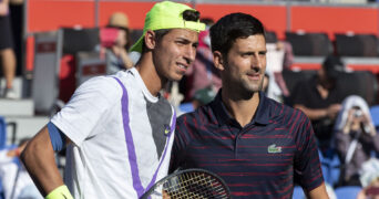 Novak Djokovic and Alexei Popyrin, Tokyo 2019