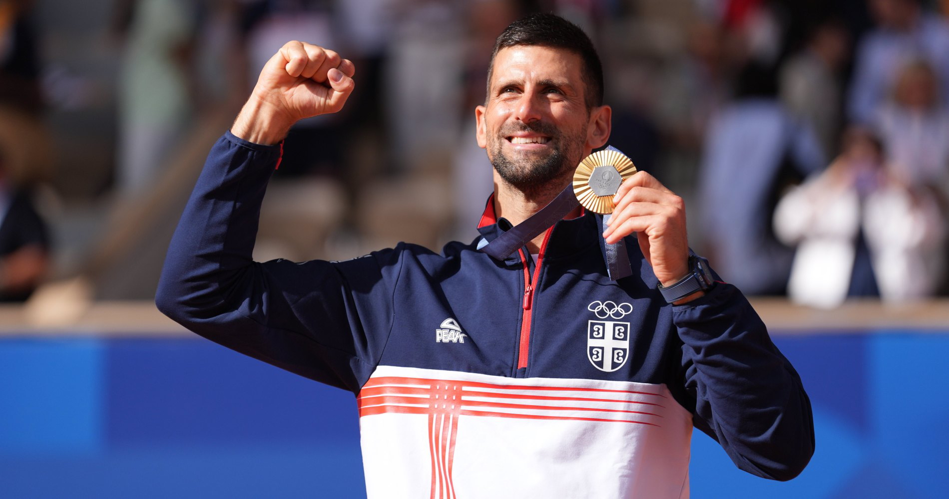 Novak Djokovic medal Paris