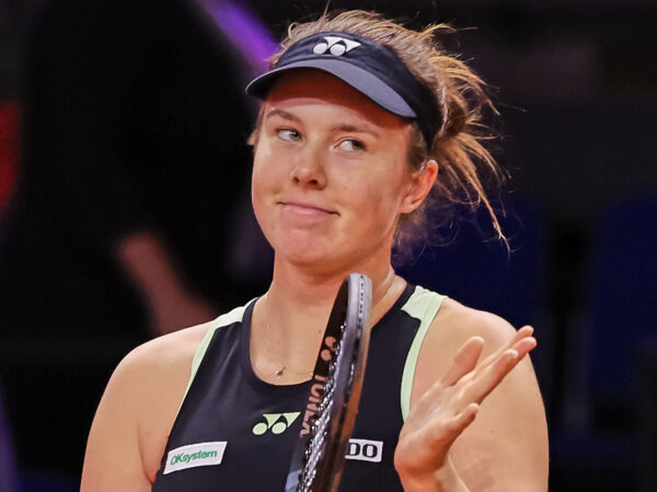 April 16, 2024, Stuttgart, Baden-Wuerttemberg, Germany: Linda Noskova (CZE) celebrate the win during the Porsche Tennis Grand Prix Stuttgart - WTA500 zagency zcontractphotographer zlast24 zselect zsports ZTENNIS Zuma ZUMAPRESS.com zwire