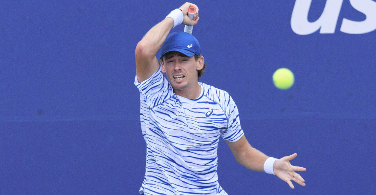 August 29, 2024, Flushing Meadows, New York, USA: Alex de Minaur during Day 4 of his match against Otto Virtanen in the 2024 US Open held at the USTA Billie Jean King National Tennis Center on Thursday August 29, 2024 in the Flushing neighborhood of the Queens borough of New York City. || 295949_0035 Arthur Billie center court jean KING NATIONAL open PRESS STADIUM tennis tennis; us zagency zlast24 zselect Zuma ZUMAPRESS.com zwire