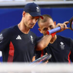 PARIS, FRANCE - JULY 30 : Evans / Murray (GBR) against Gille / Vliegen (BEL) in a tennis men's doubles second round game during the XXXIII Paris 2024 Summer Olympic Games on July 30, 2024 in Paris, France, 30/07/2024 ( JO2024 : Jeux olympiques 2024 - Paris 2024 - Paris - 30/07/2024 || 294290_0746 @gregoryvg_photography 2024 BOIC COIB ete FRANCE FRANKRIJK game games Gregory Van Gansen jeux jo olympic OLYMPICS olympiques olympische OS PARIJS paris paris2024 spelen sport Summer ZOMER