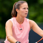 TORONTO, ON - AUGUST 08: Daria Kasatkina of Russia serves during her second round match of the National Bank Open, part of the WTA Tour, at Sobeys Stadium on August 8, 2024 in Toronto, Canada. ( || 294985_0055