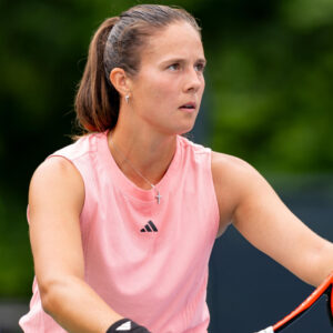 TORONTO, ON - AUGUST 08: Daria Kasatkina of Russia serves during her second round match of the National Bank Open, part of the WTA Tour, at Sobeys Stadium on August 8, 2024 in Toronto, Canada. ( || 294985_0055