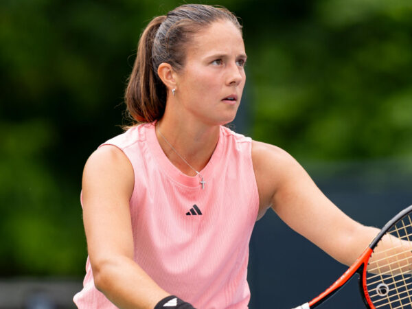 TORONTO, ON - AUGUST 08: Daria Kasatkina of Russia serves during her second round match of the National Bank Open, part of the WTA Tour, at Sobeys Stadium on August 8, 2024 in Toronto, Canada. ( || 294985_0055