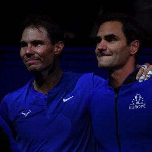 Roger Federer & Rafael Nadal at the 2022 Laver Cup