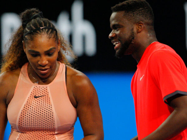 Frances Tiafoe and Serena Williams at the 2019 Hopman Cup