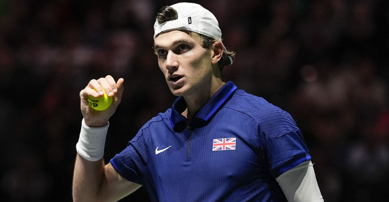 15th September 2024; AO Arena, Manchester, England; Davis Cup Finals, Group Stage, Group D Day 6; Jack Draper of Great Britain || 296943_0163 davis cup finals day 6 england GROUP D GROUP STAGE LONDON manchester SPORTING sports tennis