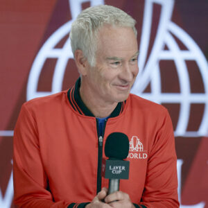 Team World Coach JOHN MCENROE MAC ENROE 2018 Chicago conference de presse Etats unis Etats-unis sport tennis zcontractphotographer zlast24 zselect zwire