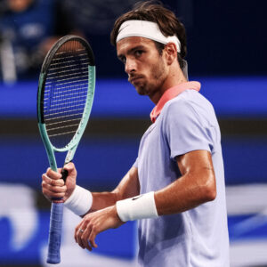 CHENGDU, CHINA - SEPTEMBER 24: Lorenzo Musetti of Italy in action in the Men s Singles Final match against Jerry Shang Juncheng of China on day 7 of 2024 Chengdu Open at Sichuan International Tennis Center on September 24, 2024 in Chengdu, Sichuan Province of China. PUBLICATIONxNOTxINxCHN Copyright: xVCGx 111519903729 || 297456_0010 2024 ATP CHINA FINAL game Herren MEHRSPORT Men open premiumd province quer single sport s tennis trophy x0x