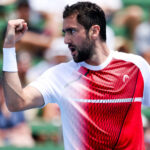 January 10, 2024: MELBOURNE, AUSTRALIA - JANUARY 11: Marin Cilic of Croatia reacts whilst playing Sir Andy Murray of Great Britian during day one of the 2024 Kooyong Classic at Kooyong on January 11, 2024 in Melbourne, Australia. || 282763_0042 Australia classic COMPETITION EVENT melbourne PRESS sport tennis tourism Victoria zcontractphotographer zlast24 zselect ZSPORT Zuma ZUMAPRESS.com zwire