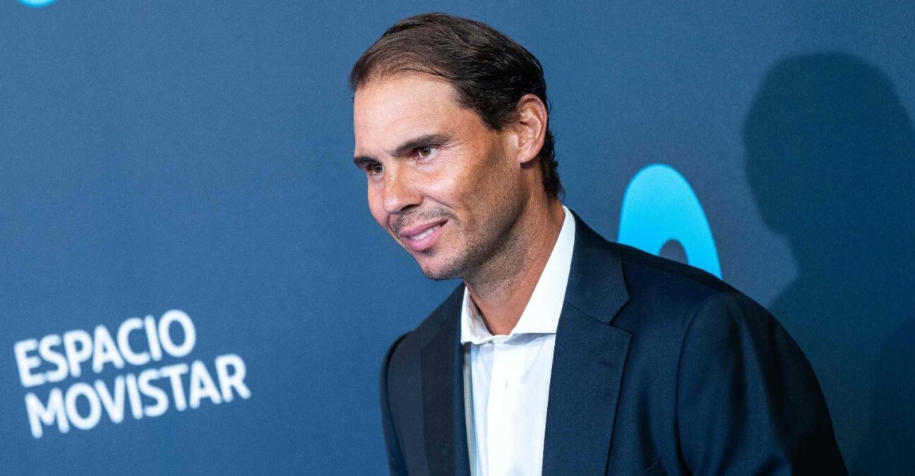 Rafael Nadal at the inauguration of the Espacio Movistar