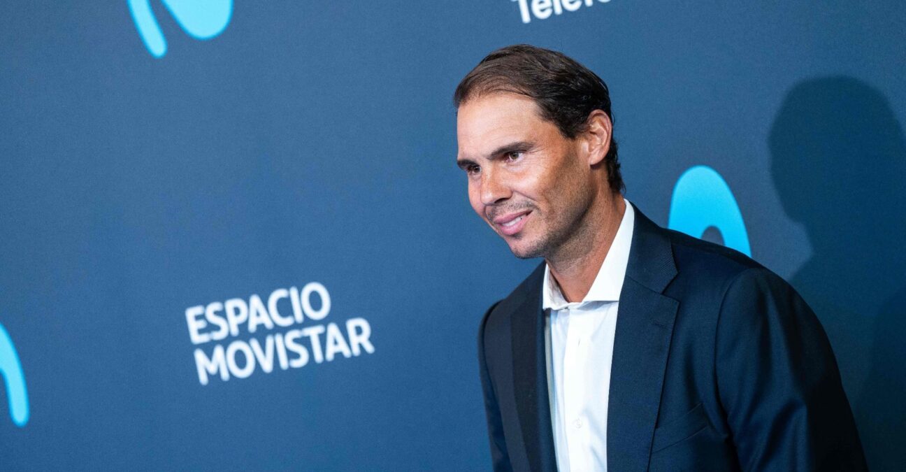 Rafael Nadal at the inauguration of the Espacio Movistar