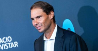 Rafael Nadal at the inauguration of the Espacio Movistar